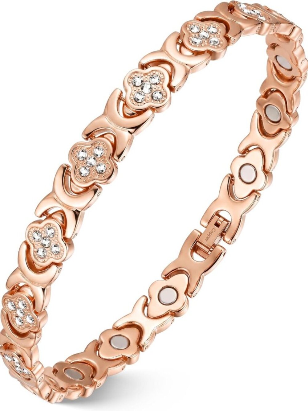 99.99% Pure Copper Magnetic Ankle Bracelet for Women - Stylish & Healing Jewelry